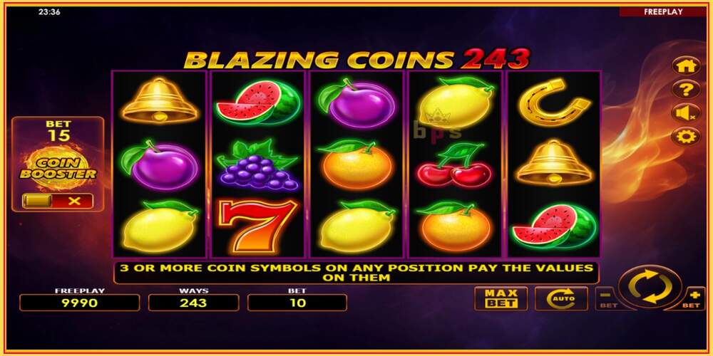 Pelipaikka Blazing Coins 243