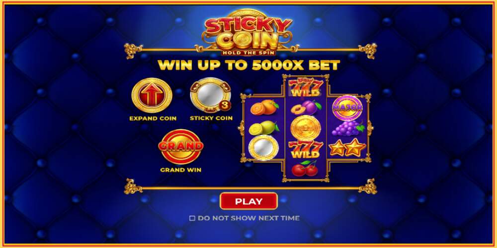 Игровой слот Sticky Coin: Hold the Spin