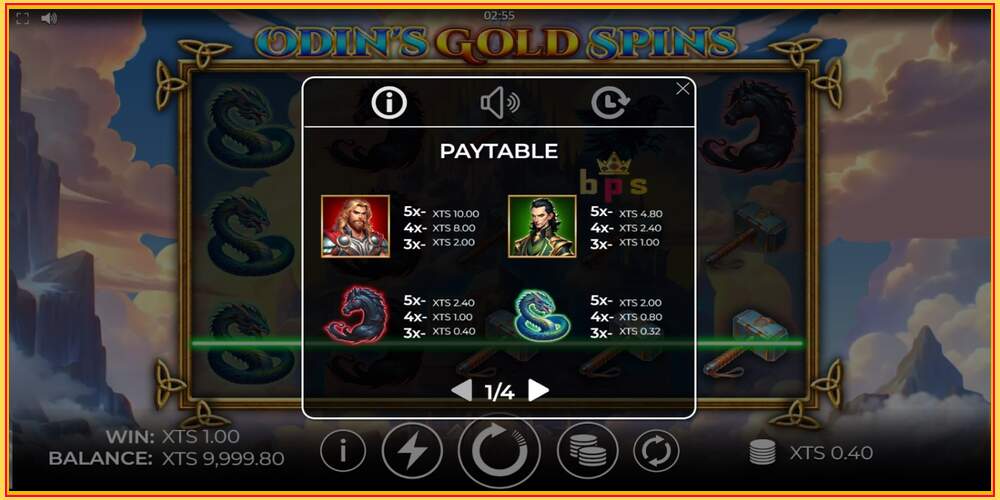 Oyun yuvası Odins Gold Spins