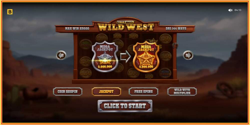 Oyun yuvası Wild West Trueways