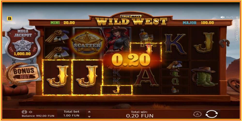 Oyun yuvası Wild West Trueways