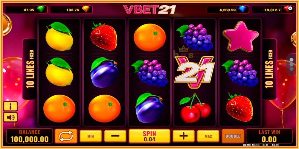 Игра слот Vbet 21