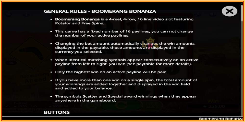 Игровой слот Boomerang Bonanza