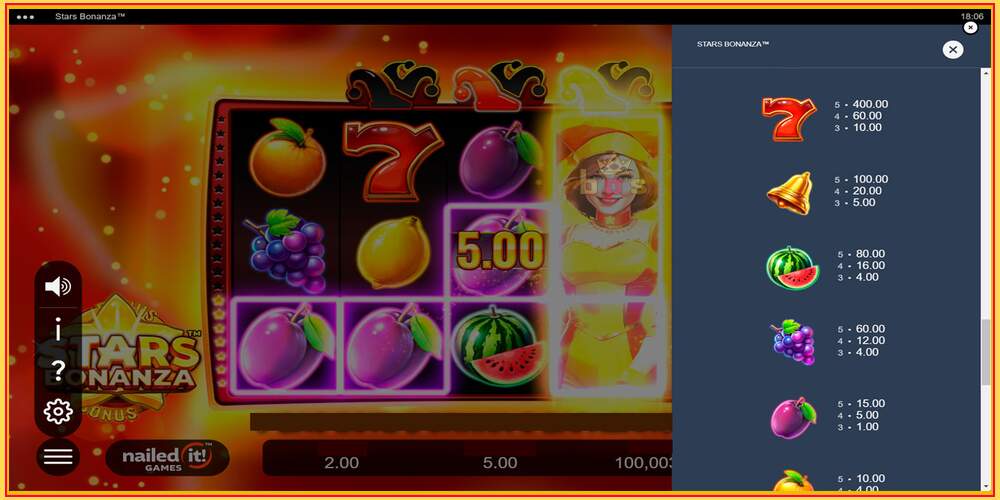 Slot permainan Stars Bonanza