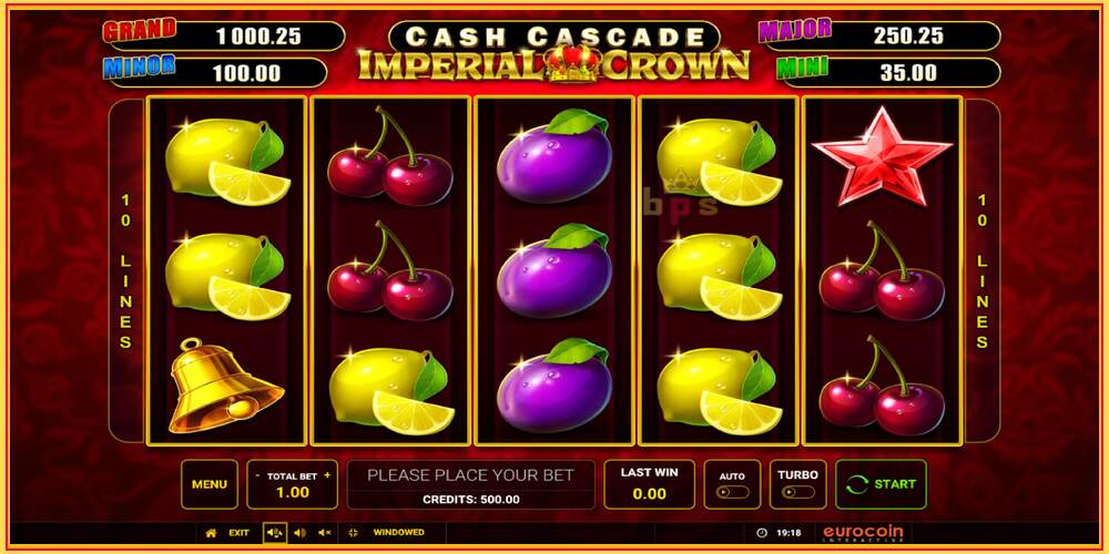 Slot di gioco Cash Cascade Imperial Crown