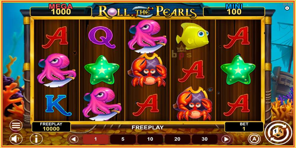 Khe trò chơi Roll The Pearls Hold & Win