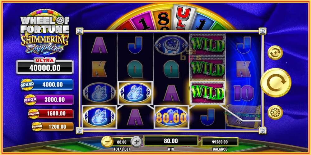 Игровой слот Wheel of Fortune Shimmering Sapphires