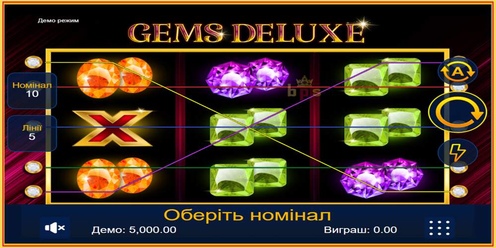 Žaidimo lizdas Gems Deluxe