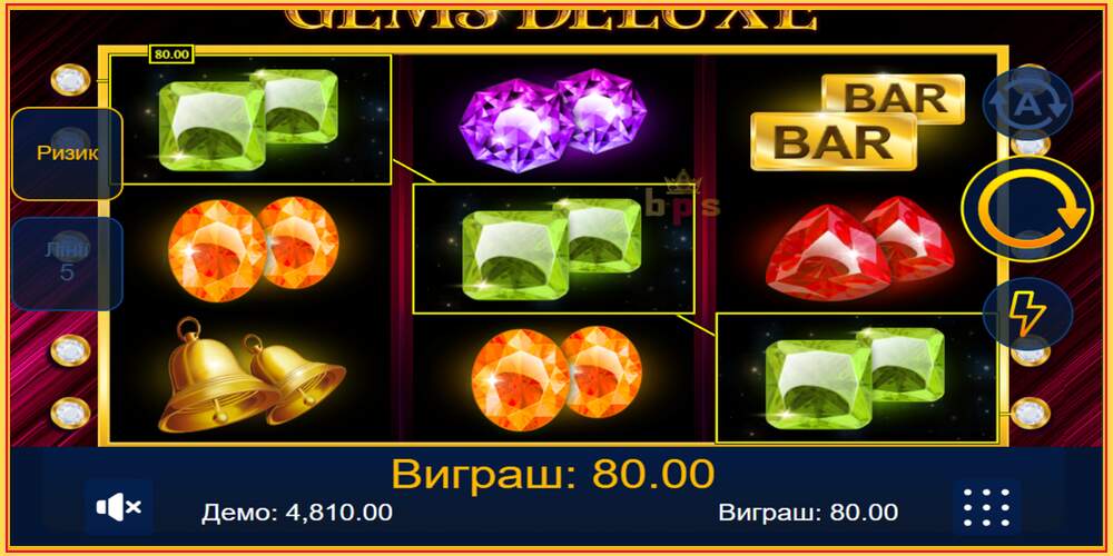 Žaidimo lizdas Gems Deluxe