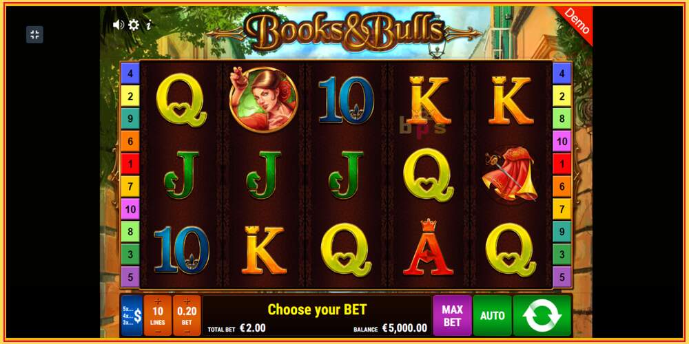 Игровой слот Books Bulls