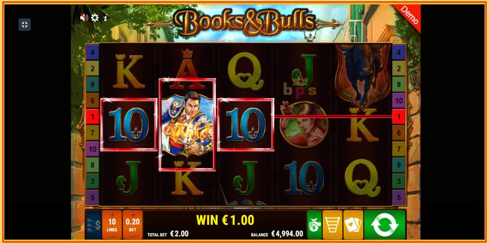 Игровой слот Books Bulls