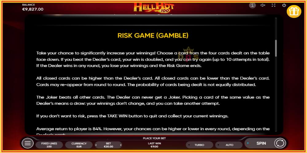 Игра слот Hell Hot 100