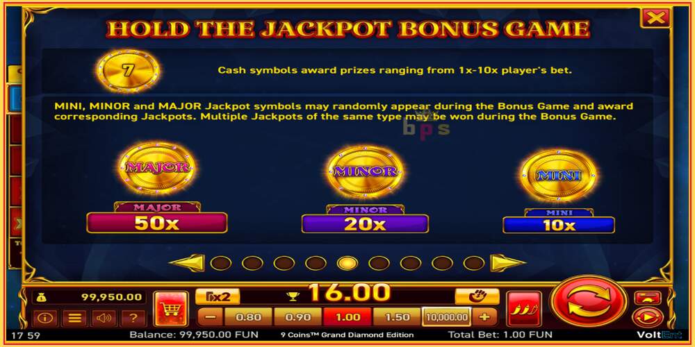 Игровой слот 9 Coins Grand Diamond Edition Halloween Jackpots