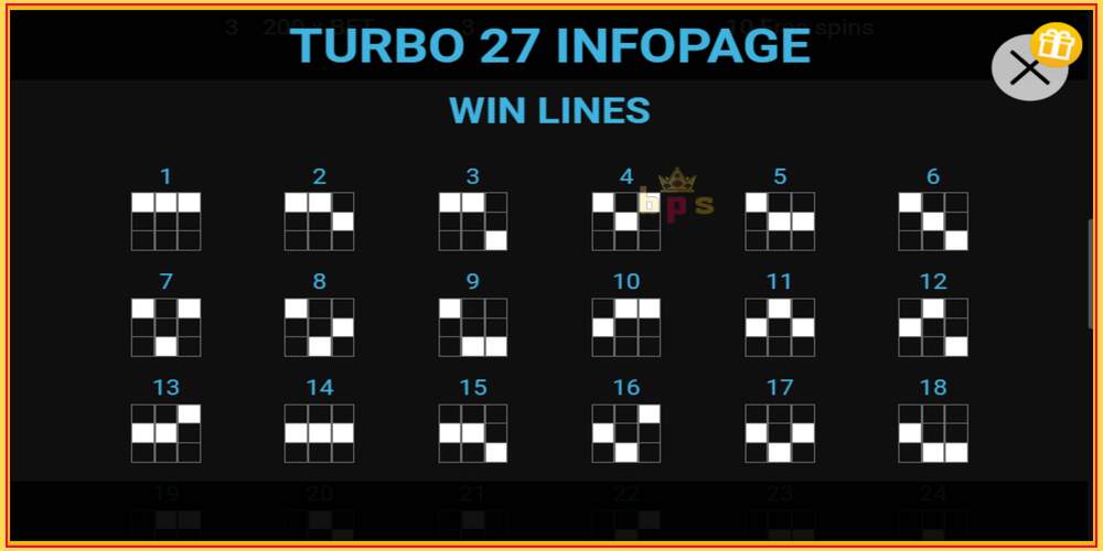 Spelslot Turbo 27