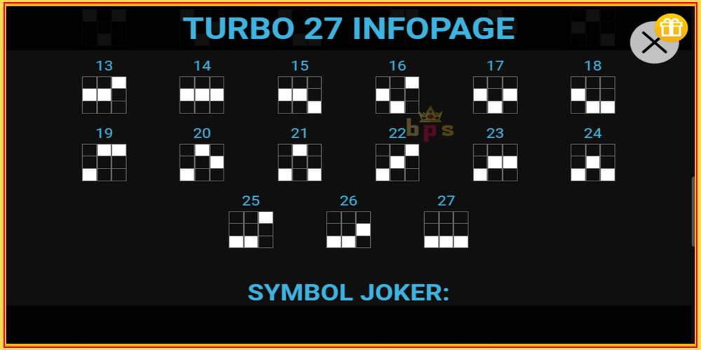 Spelslot Turbo 27