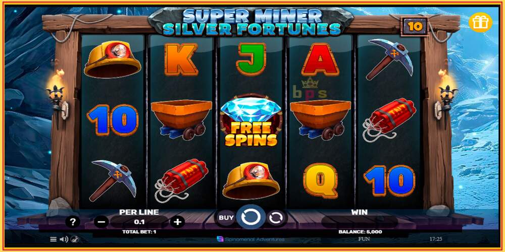 Игровой слот Super Miner Silver Fortunes