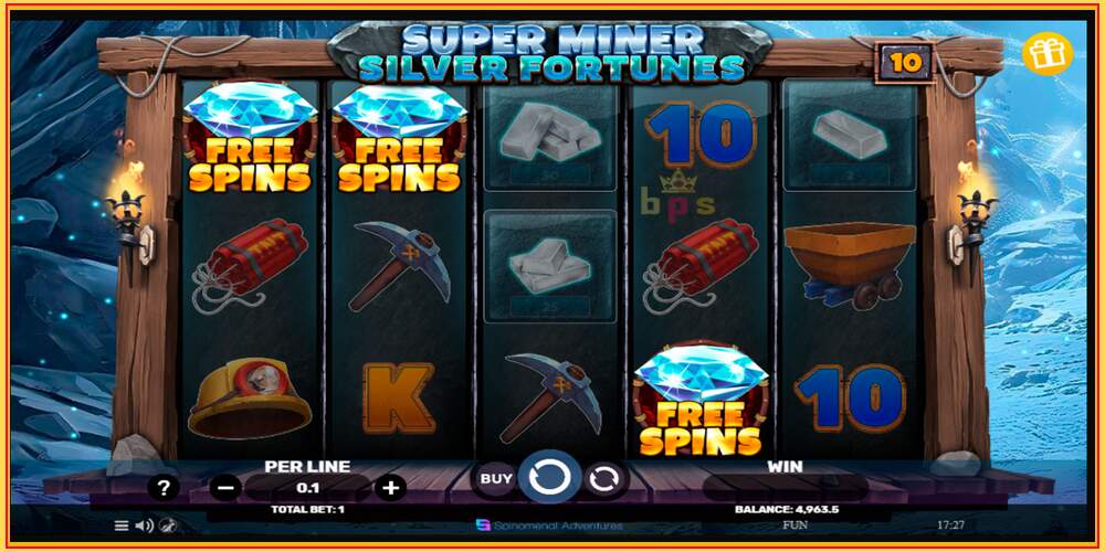 Игровой слот Super Miner Silver Fortunes