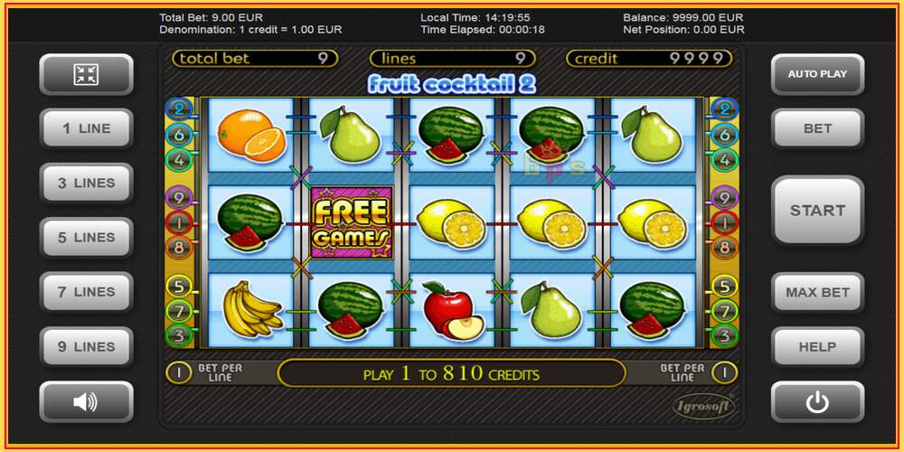 Игровой слот Fruit Cocktail 2