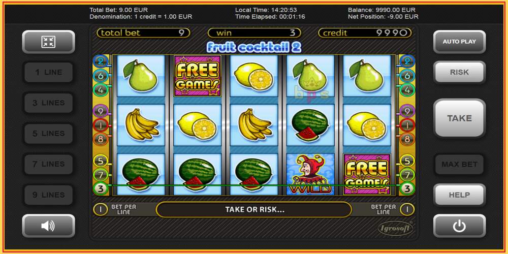 Игровой слот Fruit Cocktail 2