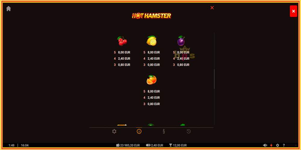 Игровой слот Hot Hamster