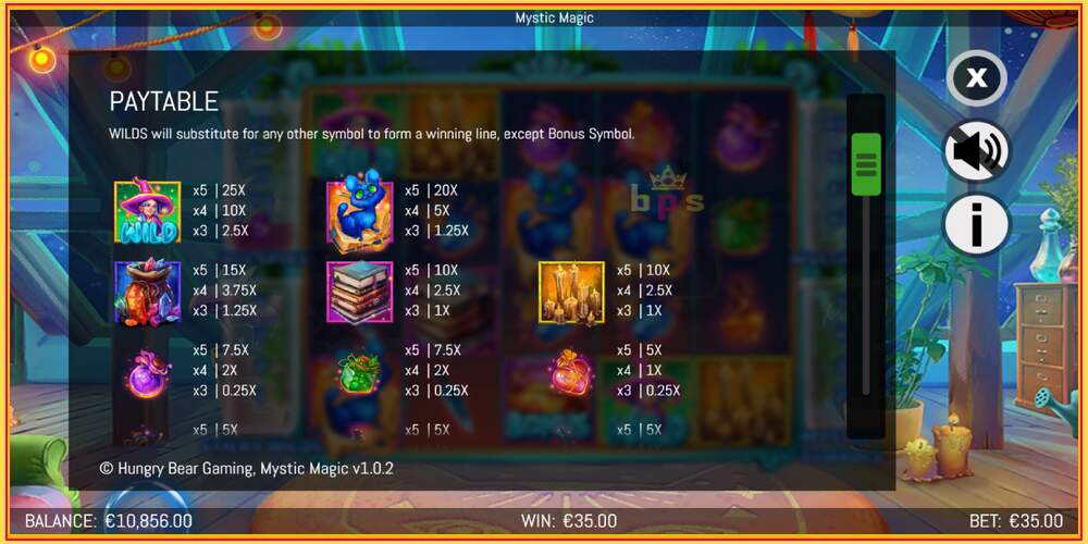 Slot de jogo Mystic Magic