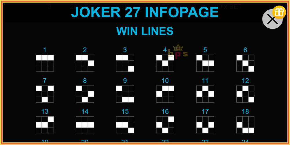 Игровой слот Joker 27