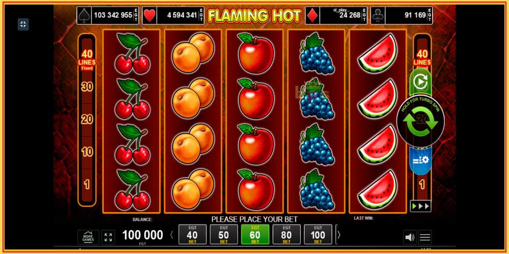 Игра слот Flaming Hot