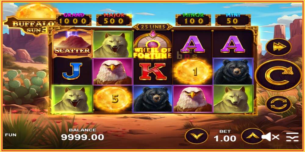 Игровой слот Buffalos Sun 3