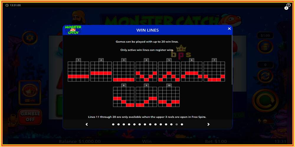 Slot permainan Monster Catch