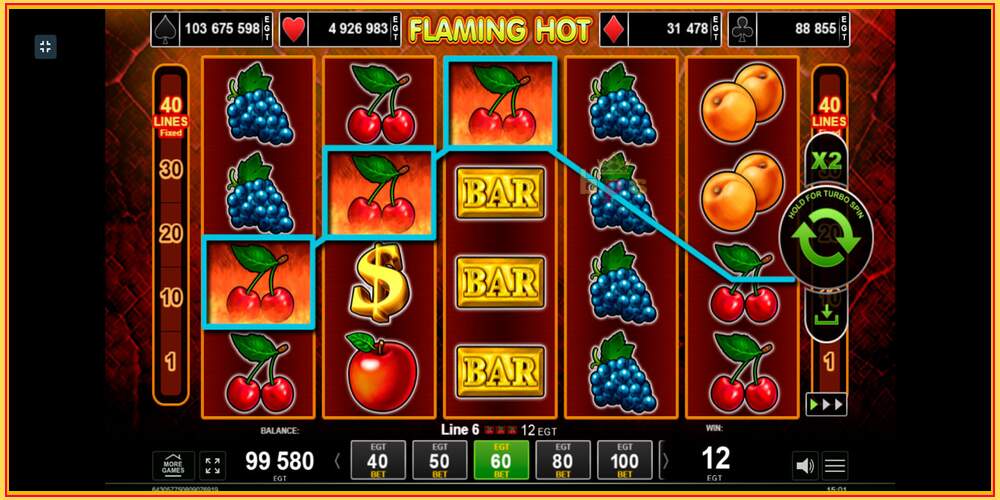 Игра слот Flaming Hot