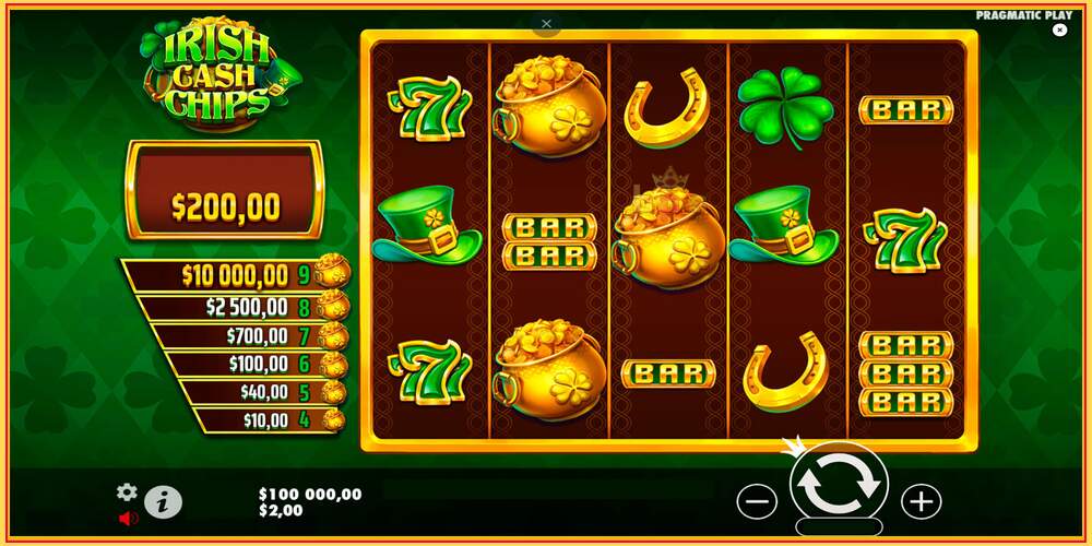 Gniazdo do gry Irish Cash Chips