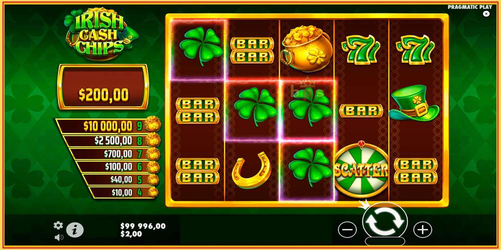 Gniazdo do gry Irish Cash Chips