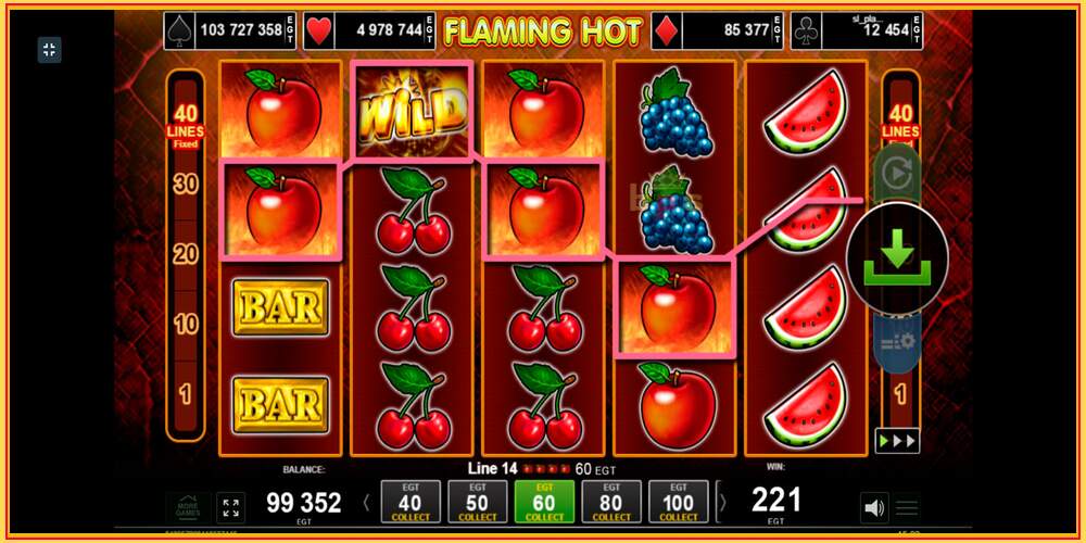 Игра слот Flaming Hot