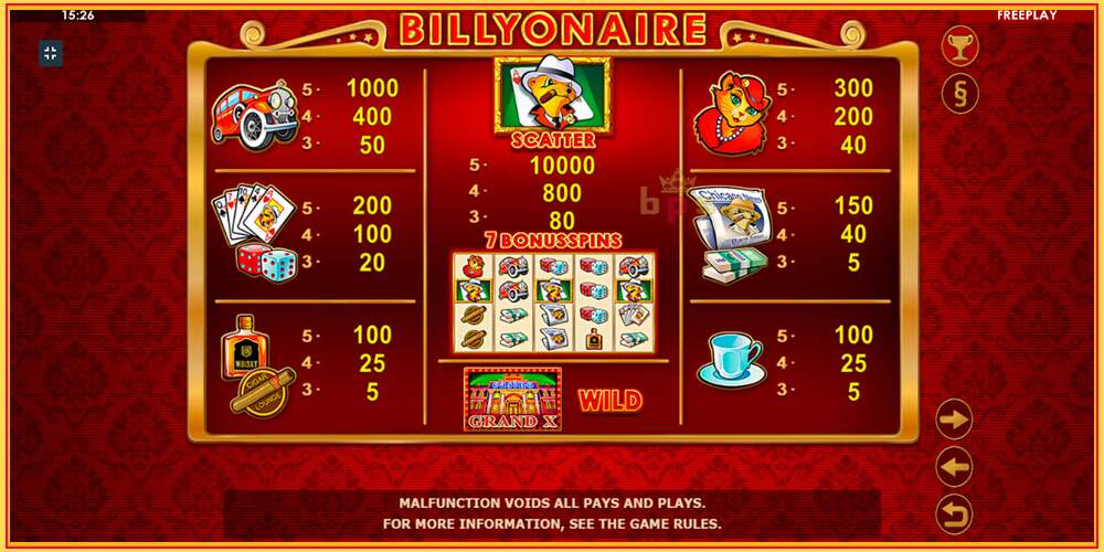 Игровой слот Billyonaire