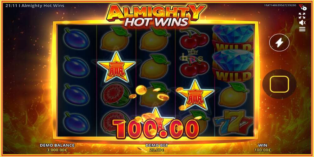 Spelautomat Almighty Hot Wins