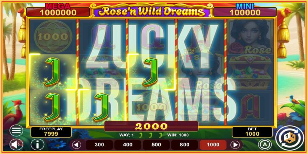 Sliotán cluiche Rose’n Wild Dreams Hold & Win