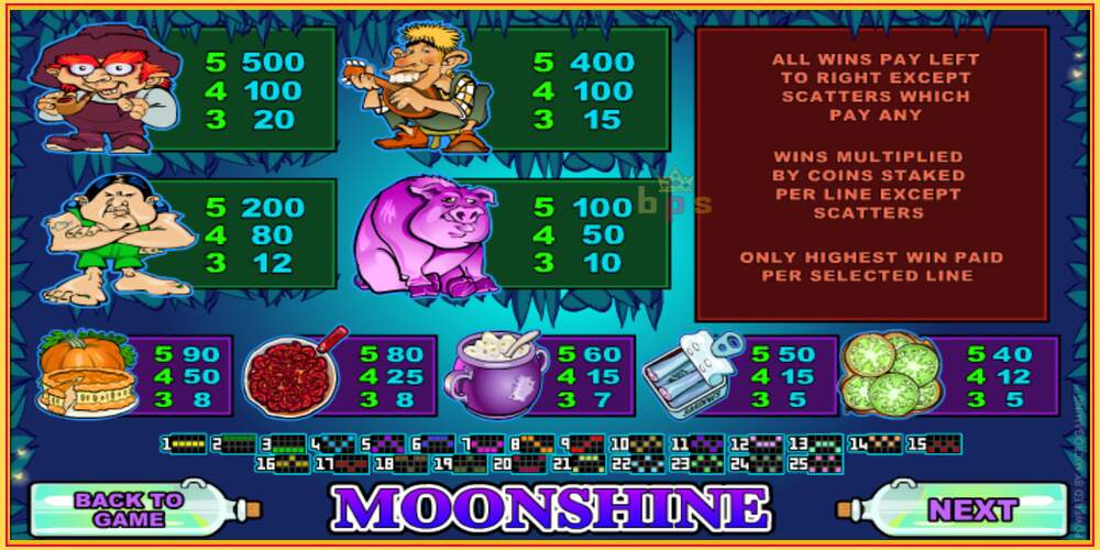 Игровой слот Moonshine