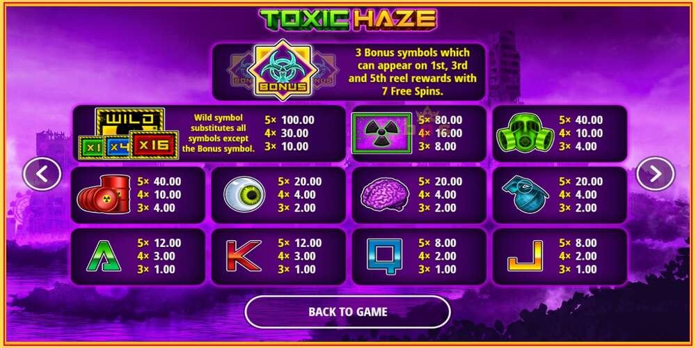 Игровой слот Toxic Haze