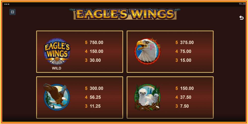 Игровой слот Eagles Wings