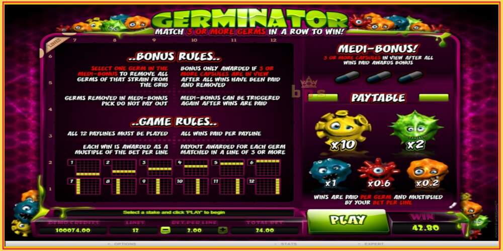 Игра слот Germinator