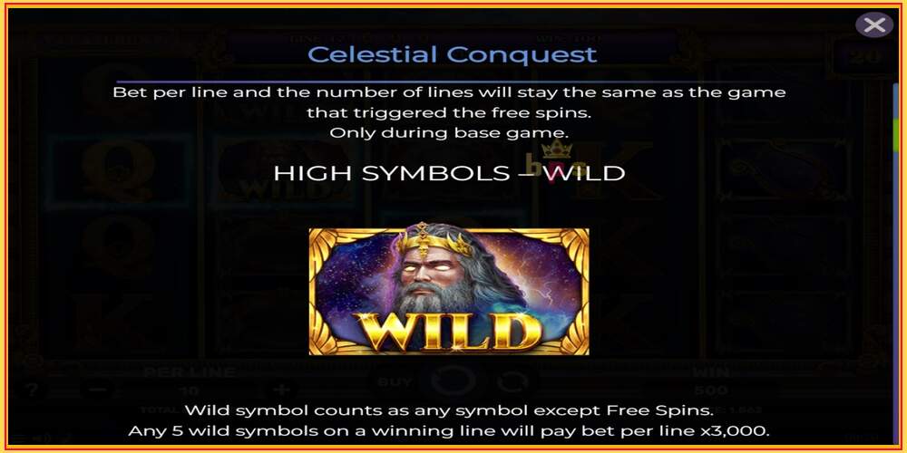 खेल स्लट Celestial Conquest