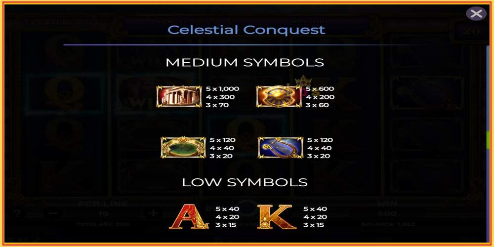 खेल स्लट Celestial Conquest