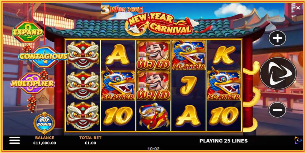 Игровой слот 3 Wonders New Year Carnival