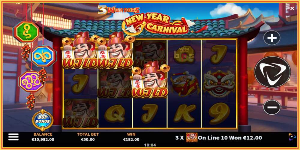 Игровой слот 3 Wonders New Year Carnival