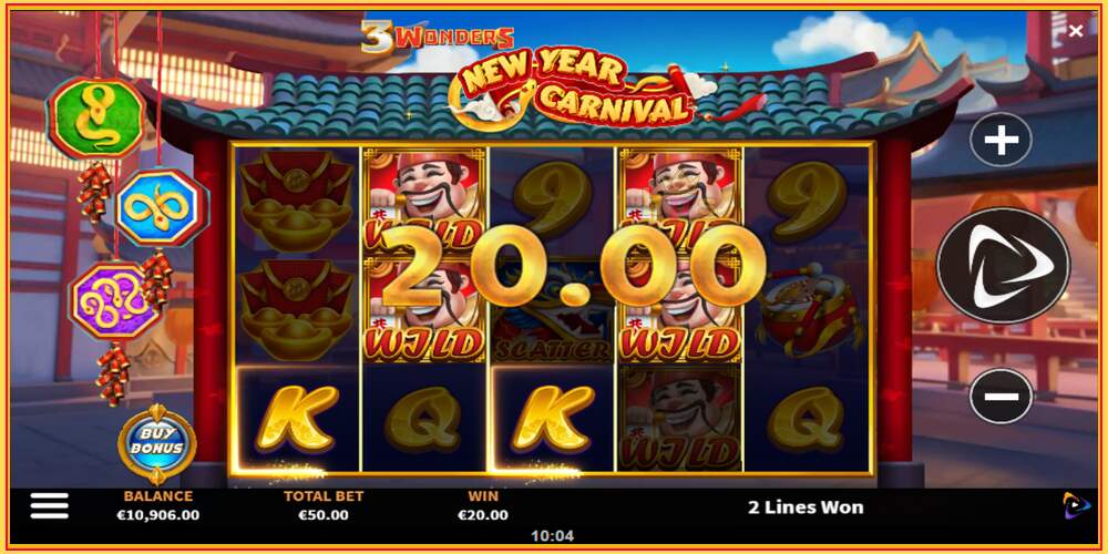 Игровой слот 3 Wonders New Year Carnival