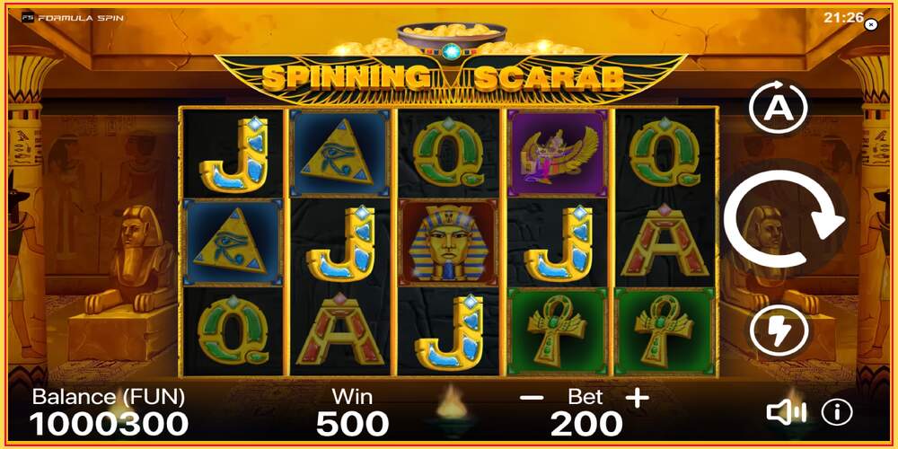 Игровой слот Spinning Scarab