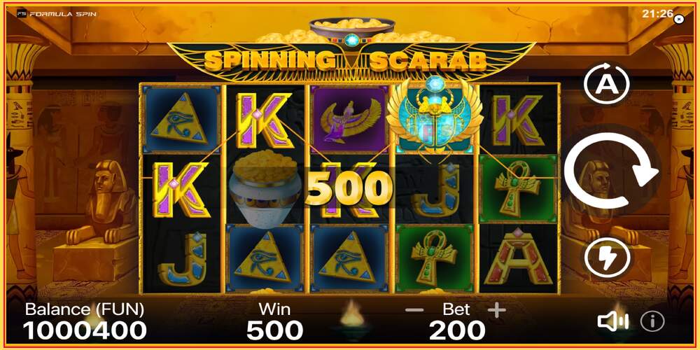 Игровой слот Spinning Scarab