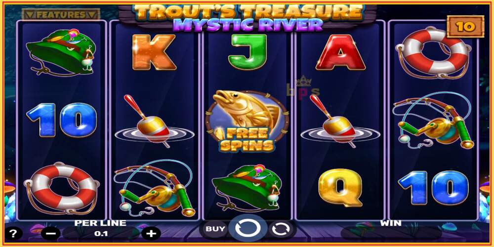 Spil slot Trouts Treasure - Mystic River