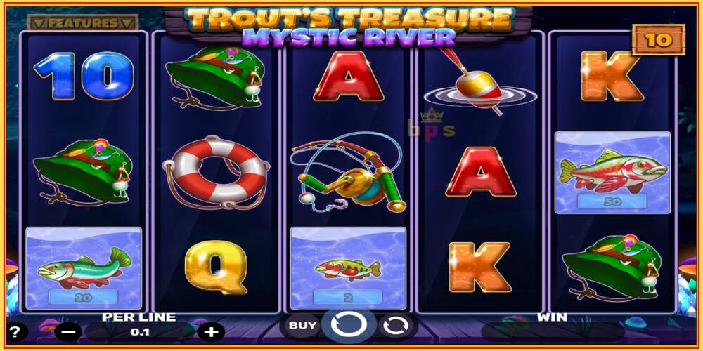 Spil slot Trouts Treasure - Mystic River