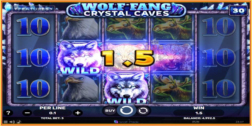 Игровой слот Wolf Fang - Crystal Caves